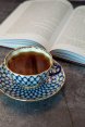 Фарфоровая чайная чашка с блюдцем форма Тюльпан рисунок Кобальтовая сетка Императорский фарфоровый завод фото 3 — Samogon-sam.ru